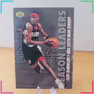 1993-94 Upper Deck Season Leaders Cliff Robinson #175 Trailblazers