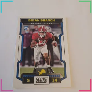 Brian Branch ROOKIE Alabama Crimson Tide / Detroit Lions Score Card 380
