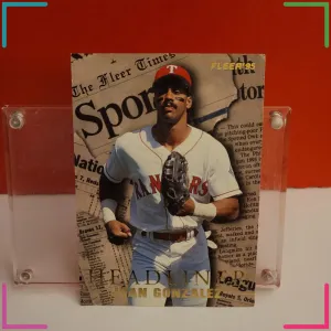 1995 Fleer Headliners Juan Gonzalez #10 of 20