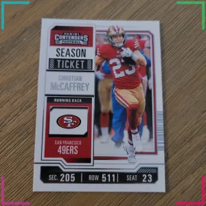 2023 Panini Contenders - Season Ticket Christian McCaffrey #87- 49ers. C2485