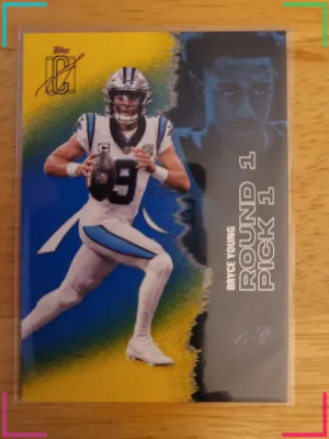 Topps Bryce Young Rookie Round 1 Pick Rookie Card Carolina Panthers NFL Football