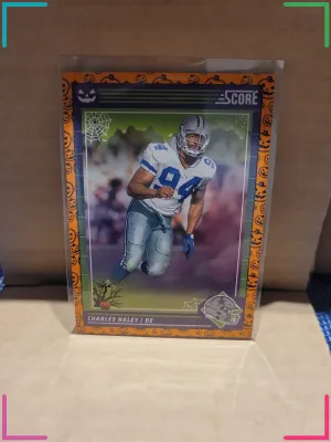 Charles Haley 2024 Score-A-Treat Halloween Orange #80 Dallas Cowboys
