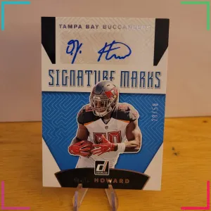 2019 Panini Donruss - Signature Marks O.J. Howard #SM-15 Blue /50 (AU)