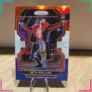 2022 Panini Prizm WWE - Seth Rollins #111 Red White & Blue Prizm