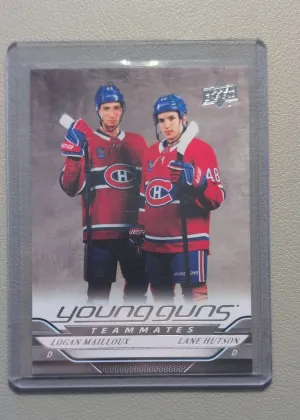2024-25 Upper Deck Series 2 Logan Mailloux / Lane Hutson Young Guns Rookie #497
