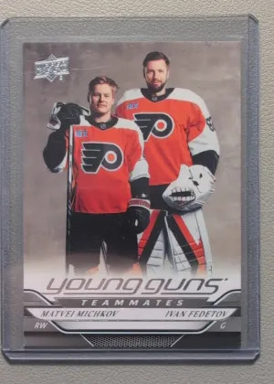 2024-25 UD Series 2 Matvei Michkov / Ivan Fedotov Young Guns Rookie #496