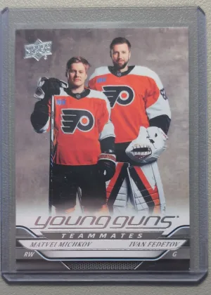 2024-25 Upper Deck Series 2 Matvei Michkov / Ivan Fedotov Young Guns Rookie #496