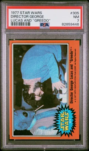 1977 Star Wars Director George Lucas And "greedo" PSA 7 #305