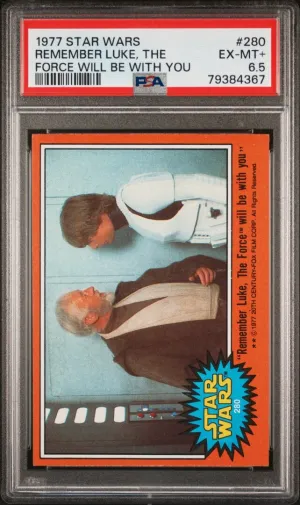 1977 Star Wars Remember Luke, The Force Will Be With You PSA 6.5 #280
