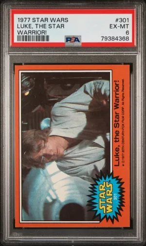 1977 Star Wars Luke, The Star Warrior! PSA 6 #301