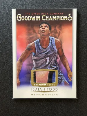 2021-22 Upper Deck Goodwin Champions Isaiah Todd Memorabilia Patch #M-IT