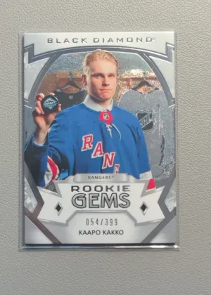 2019-20 Upper Deck Black Diamond Kaapo Kakko Rookie Gems Rookie /399 #RG-KK