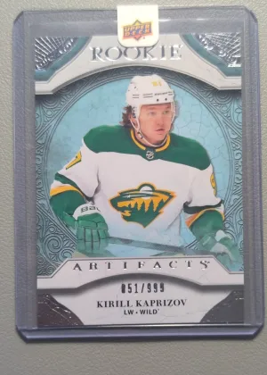 2020-21 Upper Deck Artifacts Kirill Kaprizov Rookie Red /999 #RED195