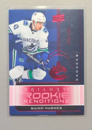 2019-20 Upper Deck Trilogy Quinn Hughes Rookie Renditions Rookie #RR-30