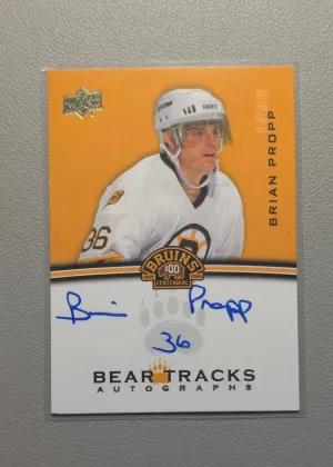 2023-24 Upper Deck Boston Bruins Centennial Brian Propp Bear Tracks Auto #BT-PR