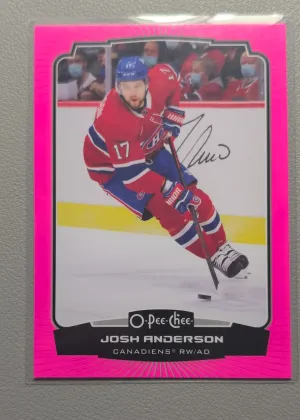 2022-23 Upper Deck OPC Josh Anderson Pink /75 #91