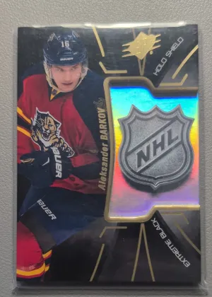 2016-17 Upper Deck SPx Aleksander Barkov Extreme Black Holo Shield #EB-AB