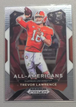 2021 Panini Prizm Draft Picks Trevor Lawrence All-Americans Rookie #181