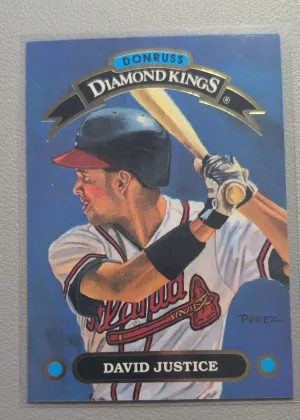 1991 Donruss Diamond Kings David Justice #DK-6