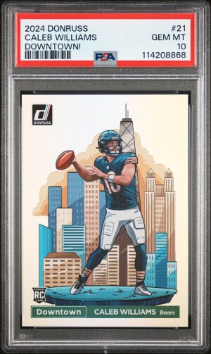 2024 Panini Donruss Downtown! Caleb Williams PSA 10