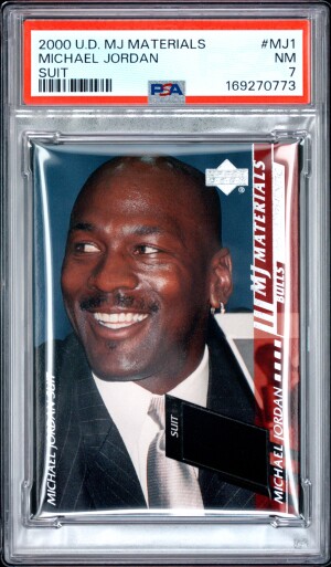 2000 Upper Deck Mj Materials Michael Jordan Suit PSA 7