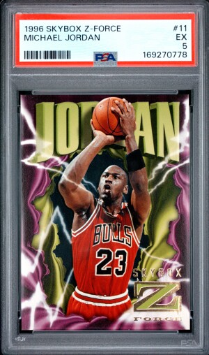 1996 Skybox Z-Force Michael Jordan PSA 5