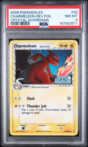 2006 Pokemon Ex Crystal Guardians Charmeleon-Rev.foil Crystal Guardians