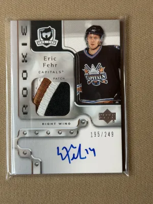 2006-07 Upper Deck The Cup Eric Fehr Rookie Auto Patch /249 #168