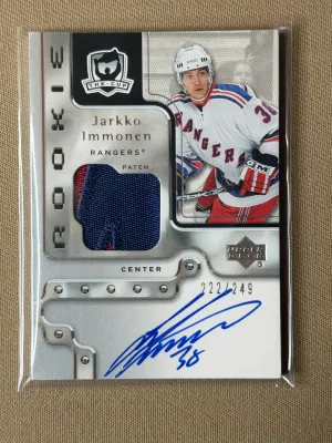 2006-07 Upper Deck The Cup Jarkko Immonen Rookie Auto Patch /249 #144