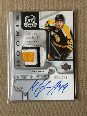 2006-07 Upper Deck The Cup Matt Lashoff Rookie Patch Auto /249 #113