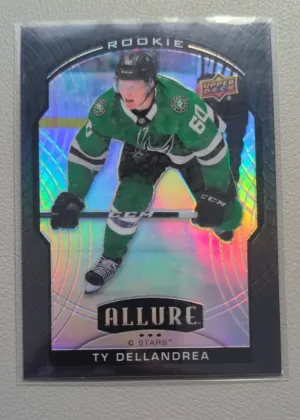 2020-21 Upper Deck Allure Ty Dellandrea Black Rainbow Rookie #80