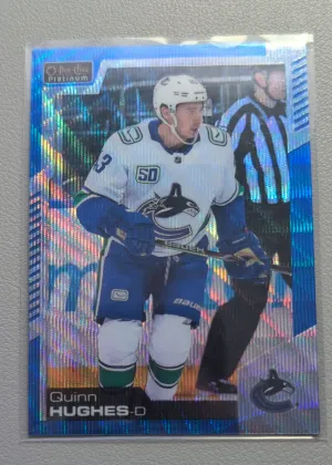 2020-21 Upper Deck OPC Platinum Quinn Hughes Blue Surge #10