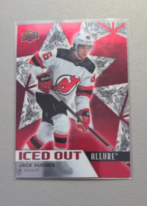 2021-22 Upper Deck Allure Jack Hughes Iced Out #IO-11