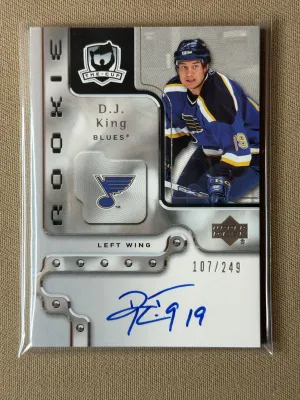 2006-07 Upper Deck The Cup Hockey D.J. King Rookie Auto /249 #106