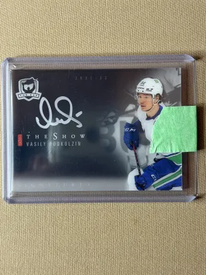 2021-22 Upper Deck The Cup Hockey Vasily Podkolzin The Show Auto #SB-32