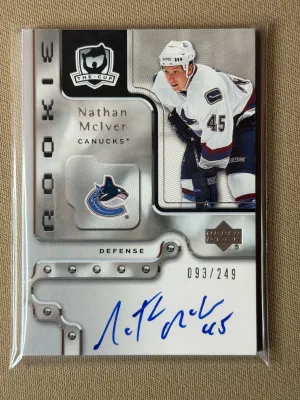 2006-07 Upper Deck The Cup Nathan McIver Rookie Auto /249 #108