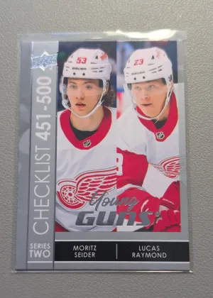 2021-22 Upper Deck Series 2 Moritz Seider / Lucas Raymond Young Guns Rookie #500