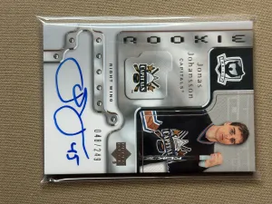 2006-07 Upper Deck The Cup Jonas Johansson Rookie Auto /249 #98