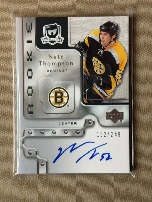 2006-07 Upper Deck The Cup Nate Thompson Rookie Auto /249 #91
