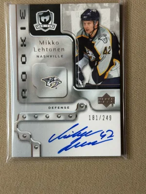 2006-07 Upper Deck The Cup Mikko Lehtonen Rookie Auto /249 #100