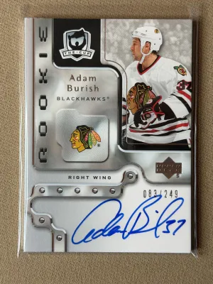 2006-07 Upper Deck The Cup Adam Burish Rookie Auto /249 #96