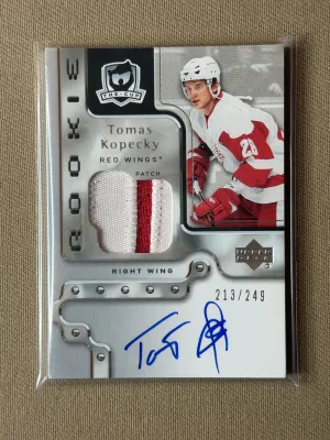 2006-07 Upper Deck The Cup Hockey Tomas Kopecky Rookie Patch Auto /249 #126