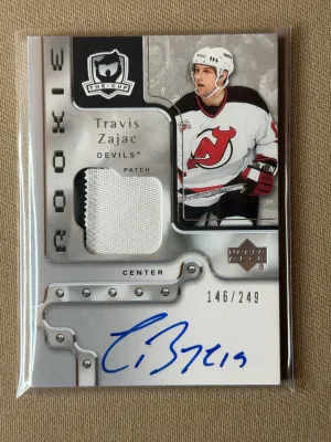 2006-07 Upper Deck The Cup Travis Zajac Rookie Patch Auto /249 #141