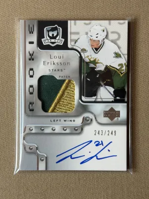 2006-07 Upper Deck The Cup Loui Eriksson Rookie Patch Auto /249 #125