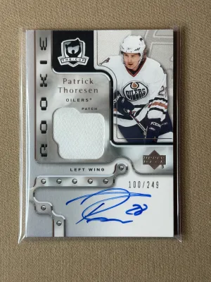 2006-07 Upper Deck The Cup Patrick Thoresen Rookie Patch Auto /249 #128