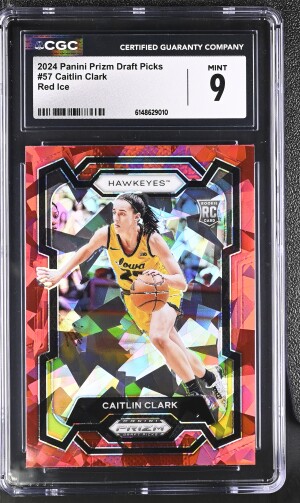 2024 Panini Prizm Draft Picks #57 Caitlin Clark CGC 9