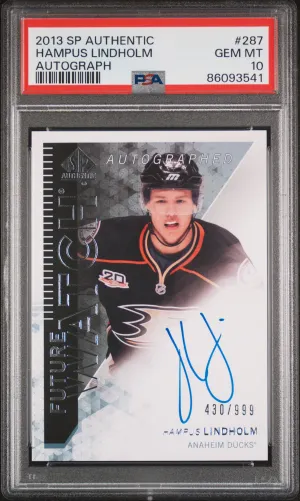 2013 Sp Authentic Hampus Lindholm Autograph