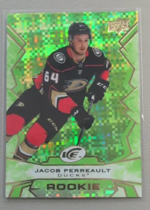 2022-23 Upper Deck Series 1 Jacob Perreault Dazzlers Rookie Green Dazzlers #110