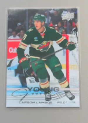 2025-26 Upper Deck Extended Series Carson Lambos Young Guns Rookie Auto #729