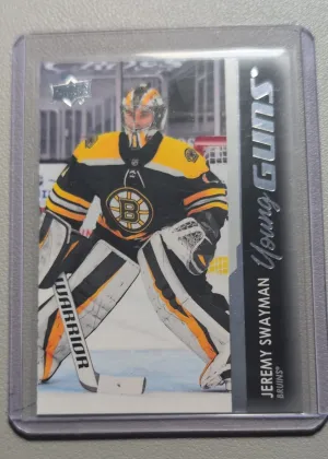 2021-22 Upper Deck Series 1 Jeremy Swayman Young Guns Rookie #226